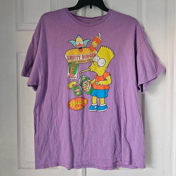 Other - Purple the simpsons bart Krusty burger short sleeve tee